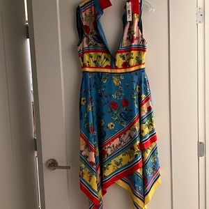 Alice and Olivia original dress size  0 colorful